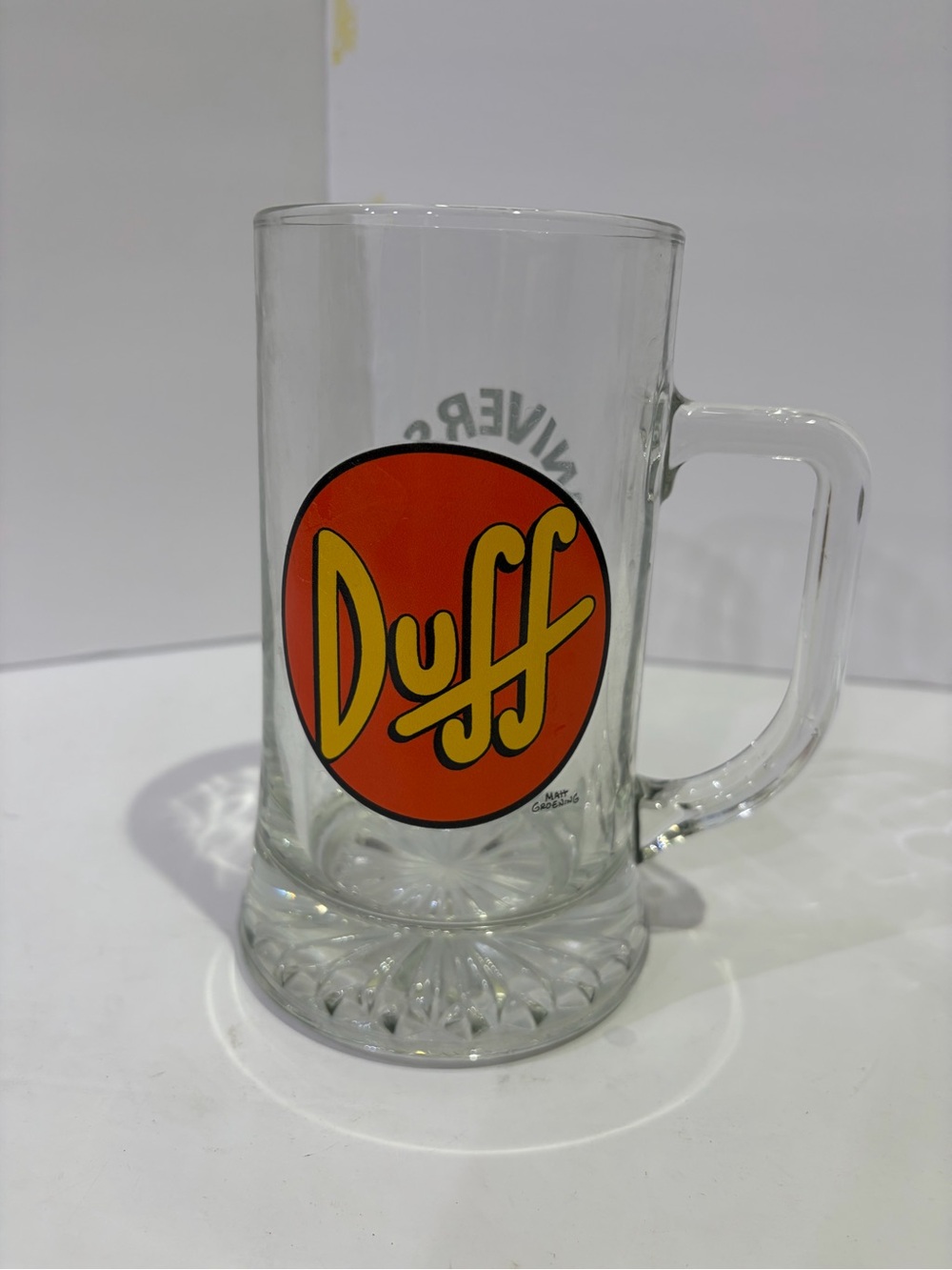 Universal Studios Duff Logo Glass Mug